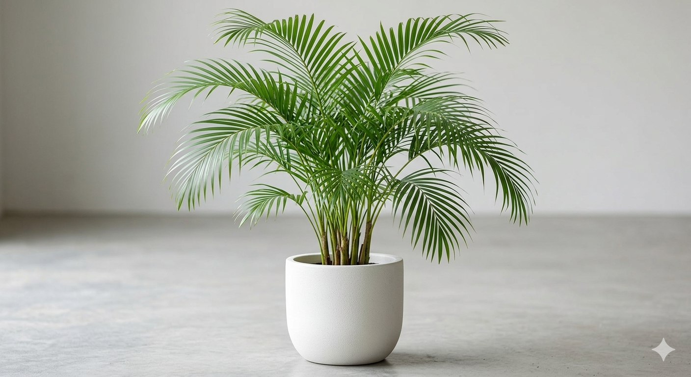 The areca palm is lush and completely pet-safe